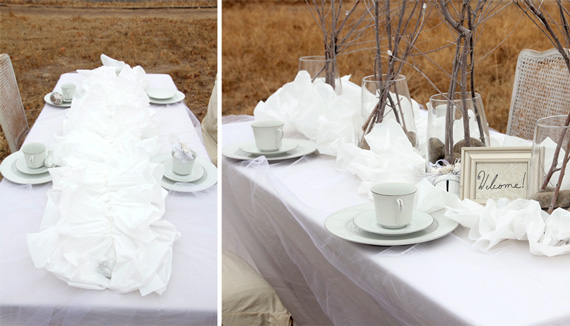 Alternatives to traditional linens wedding plastic tablecloth paper 