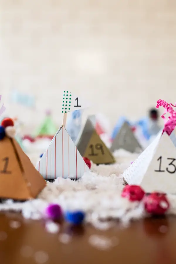 printable pyramid box advent calendar | A Subtle Revelry