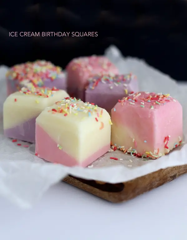 Ice Cream Birthday Squares