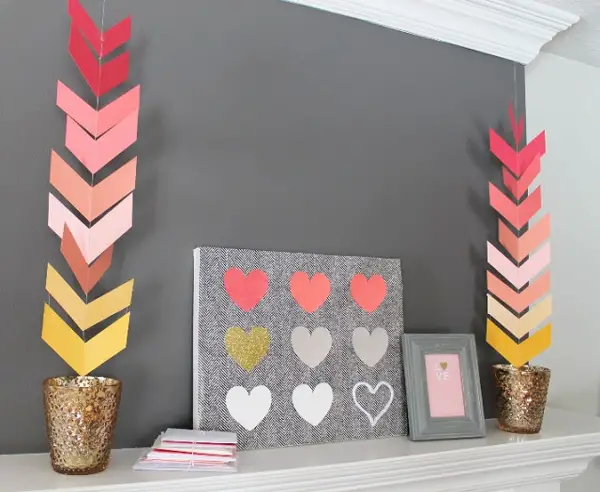 chevron paper party garland