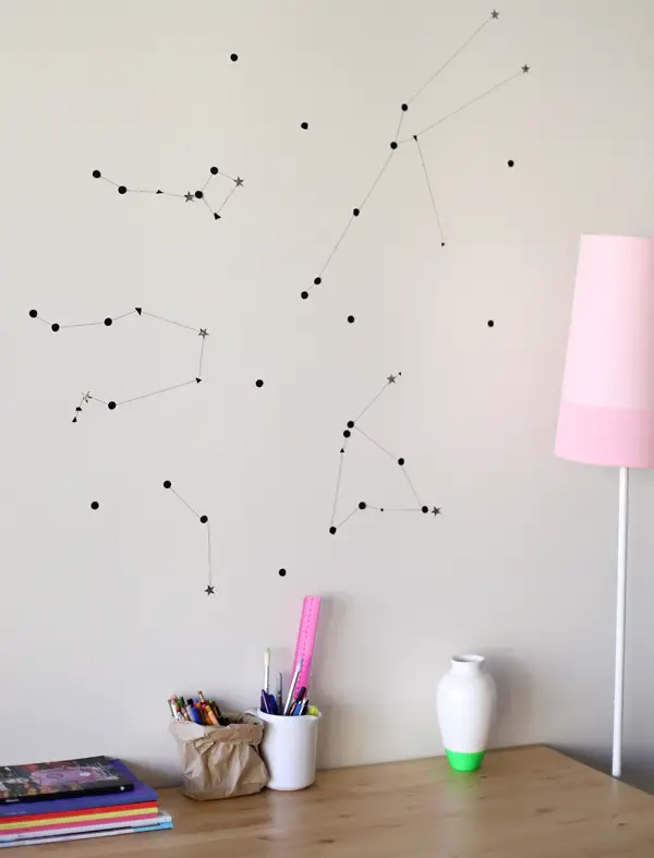 Sticker star wall constellation