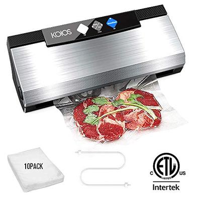 KOIOS Vacuum Sealer, 80Kpa Automatic Food Sealer with Cutter, 10