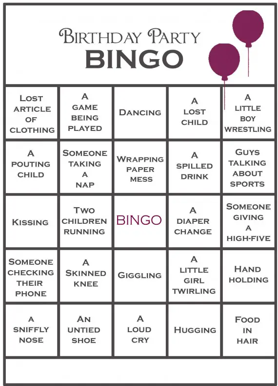 kids-party-bingo-a-subtle-revelry