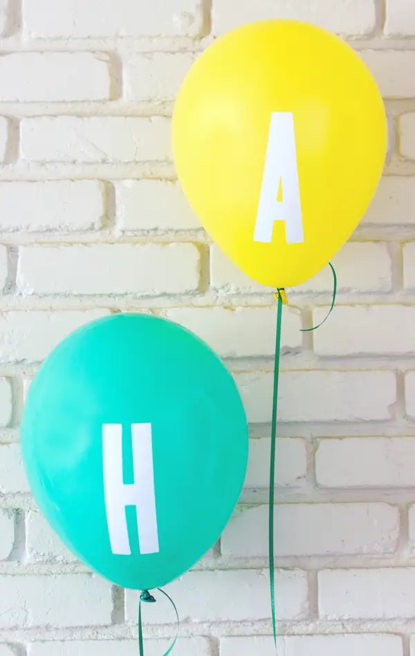 Diy letter balloons