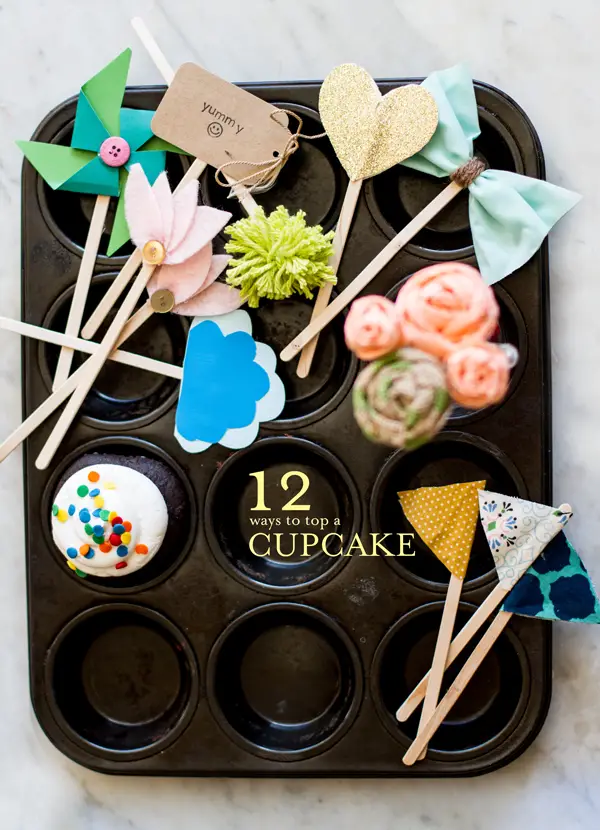 12 Diy Cupcake Toppers You Can Make In 5 Minutes A Subtle Revelry - Diy Cupcake Toppers Size