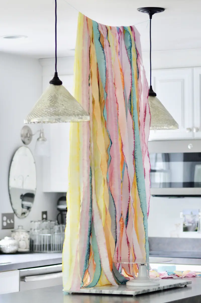 Dip Dye Crepe Paper Streamers A Subtle Revelry