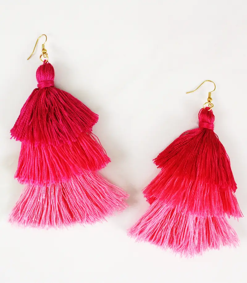 DIY Tassel earrings In 3 Colorful Ways • A Subtle Revelry