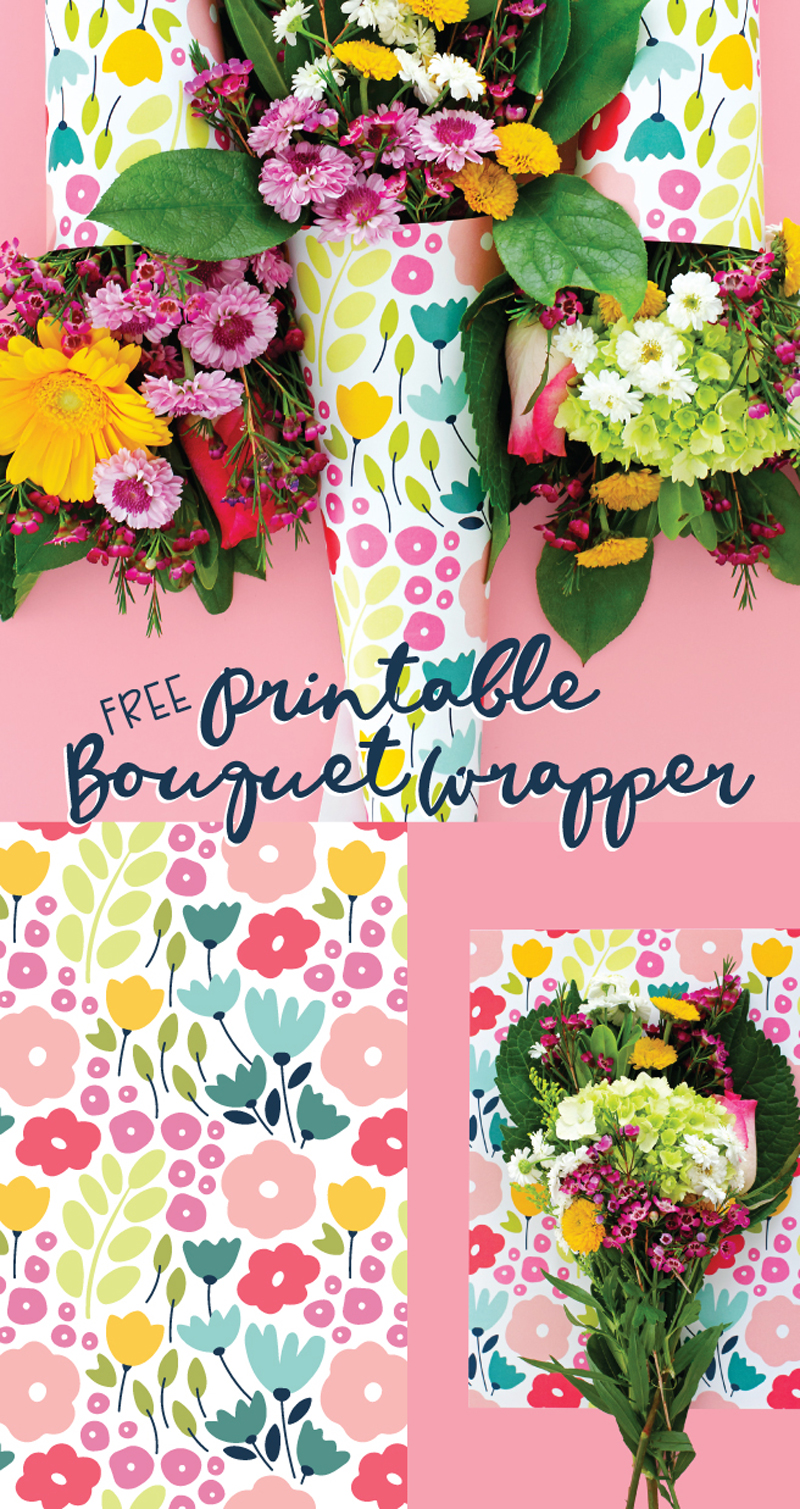 diy bouquet holder with printable a subtle revelry