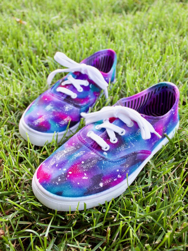 colored galaxy shoes