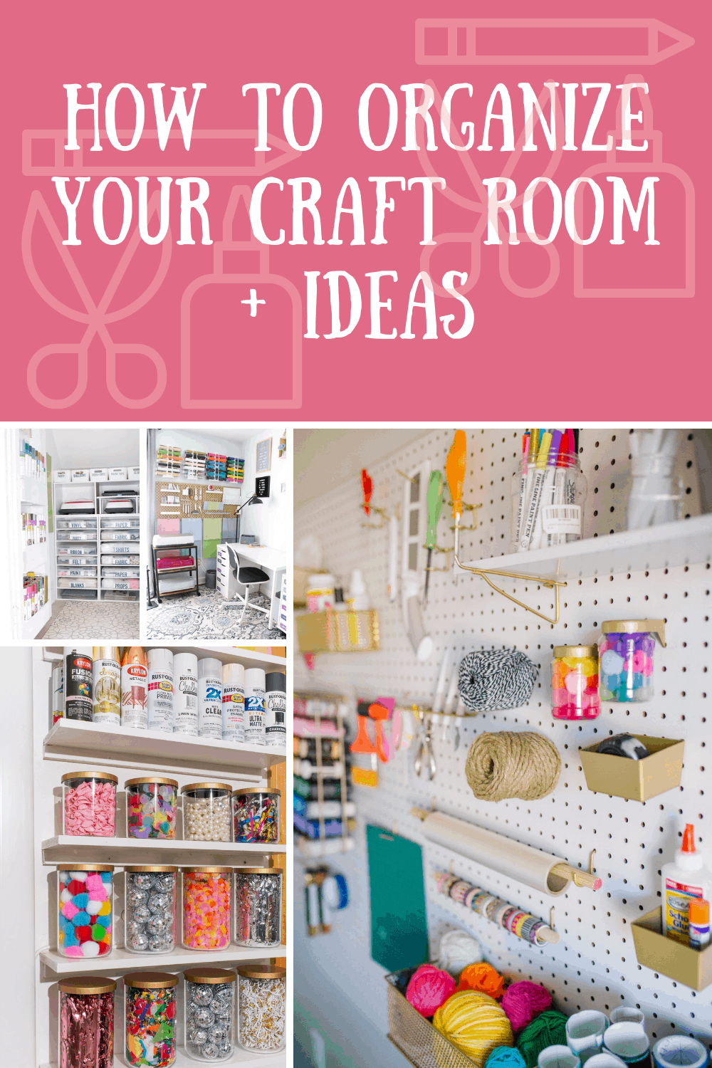 How to Organize Your Craft Room + Ideas • A Subtle Revelry
